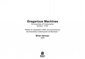 Gregarious Machines image